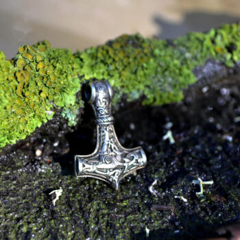 Фото молот Тора из латуни, шарм-украшение, кулон, застёжка на браслет